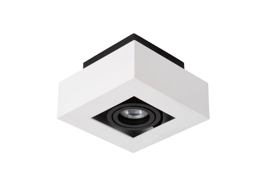 Lucide XIRAX - Ceiling spotlight - LED Dim to warm - GU10 - 1x5W 2200K/3000K - White - turned off